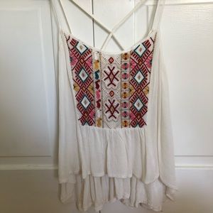 Urban Outfitters tank embroidered Sz L